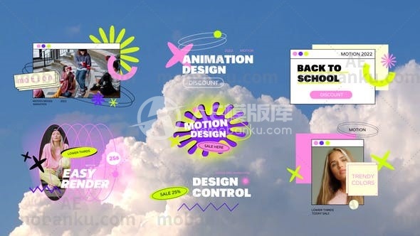 28039创意文字标题动画AE模版Creative Titles Pack