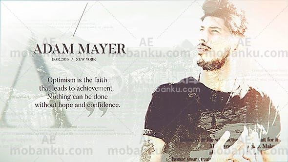 28087名人名言视频包装AE模版Famous Words