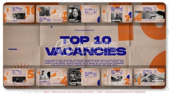 28089十大空缺评级促销AE模版Top 10 Vacancies Rating Promo