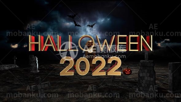 28106万圣节视频开场AE模版Halloween Opener