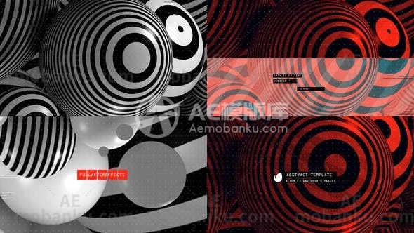 28117时尚文字标题动画AE模版Stylish Titles Intro