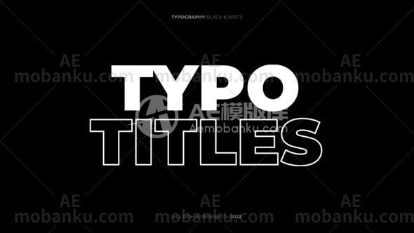 28131现代文字标题动画AE模版Modern Titles – AE