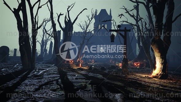 28140万圣节视频开场AE模版Halloween Intro