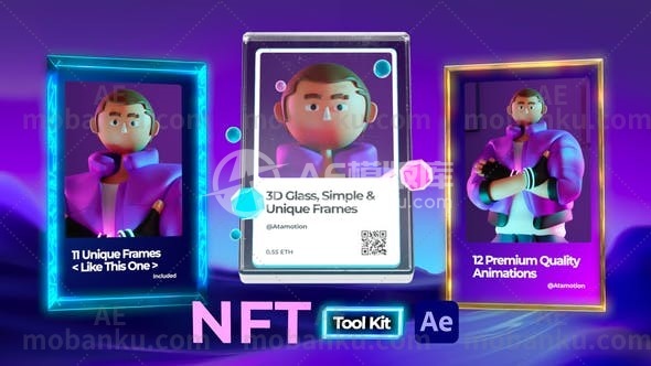 28144创意视频包装AE模版NFT