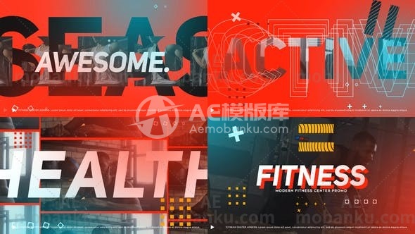 28156健身中心促销AE模版Fitness Center Promotion