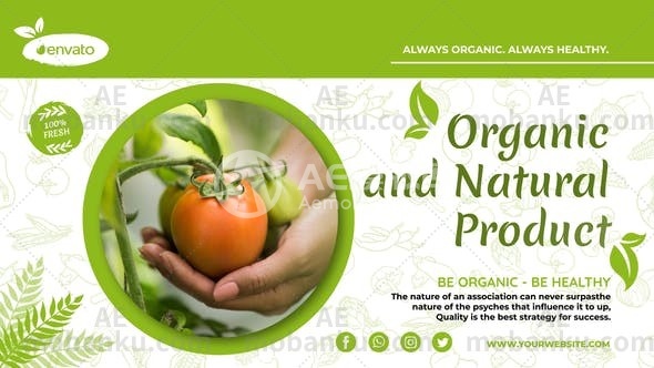 28191有机食品促销AE模版Organic Food Promo