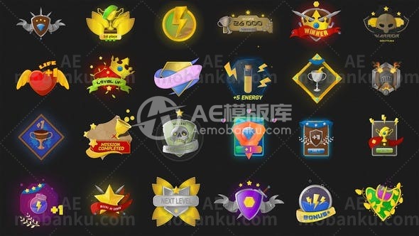 28193创意视频包装AE模版Achievements Package 1