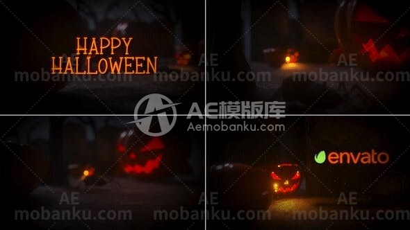 28232万圣节视频包装AE模版Halloween