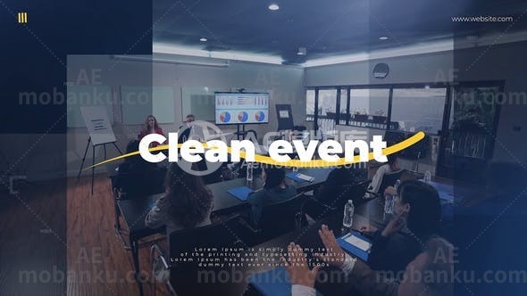 28259简洁项目促销宣传AE模版Clean Event