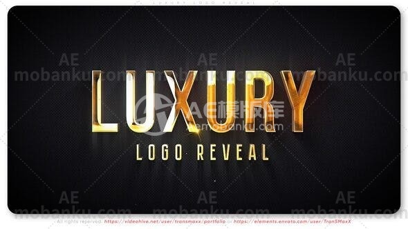 28271奢华logo演绎动画AE模板Luxury Logo Reveal