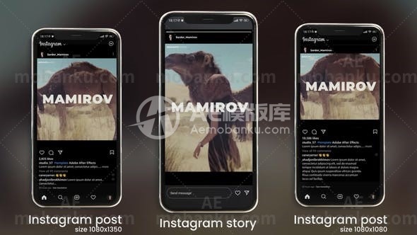 28335快闪视频包装AE模版Rhythmic Stomp Intro Instagram Post