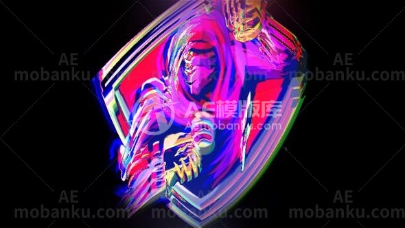 28395快速信号干扰logo演绎动画AE模版Fast Glitch Logo