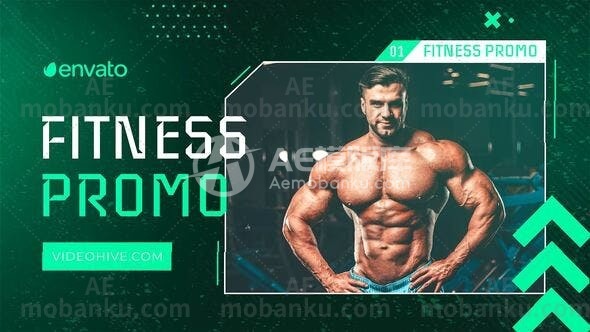 28421健身促销动画AE模版Fitness Promo