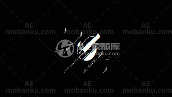 28425信号干扰logo演绎动画AE模版Digital Glitch Logo