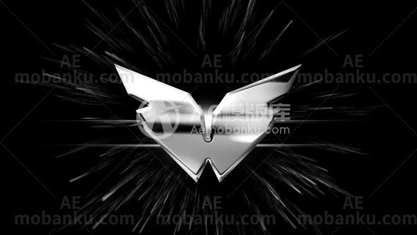 28440创意光泽logo演绎动画AE模版Glossy Logo Reveal