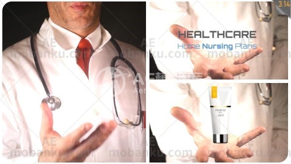 28471医生手中的医疗服务/医疗产品AE模版Medical Service / Medical Product in Doctor’s Hand