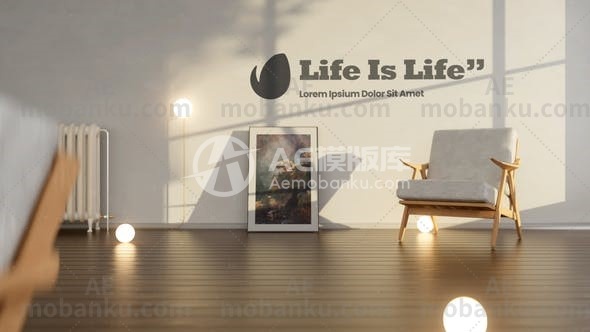 28483白色房间logo演绎动画AE模版White Room Logo