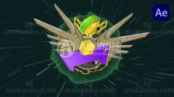 28528创意logo演绎动画AE模版Logo Reveal 04