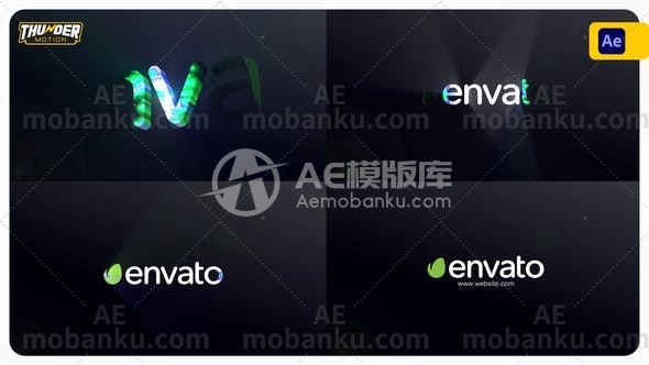 28531简洁logo演绎动画AE模板Clean Logo Reveal