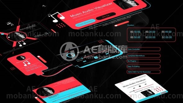 28545音频可视化视频包装AE模版Audio Visualizer Pack