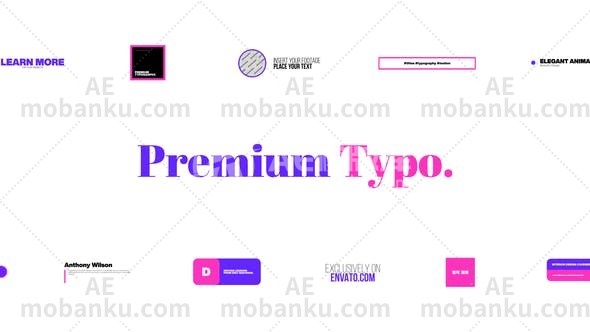 28555高级文字排版动画达芬奇模版Premium Typography for Davinci Resolve