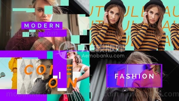 28570文字排版动画AE模版Fashion Typography