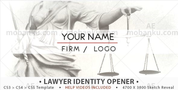 28572创意视频开场AE模板Justice – Lawyer Identity Opener