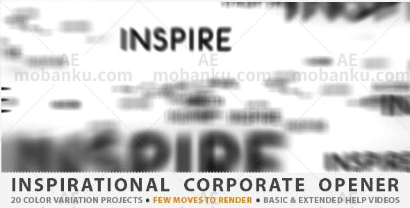 28574鼓舞人心的企业宣传片片头AE模版Inspirational Corporate Opener