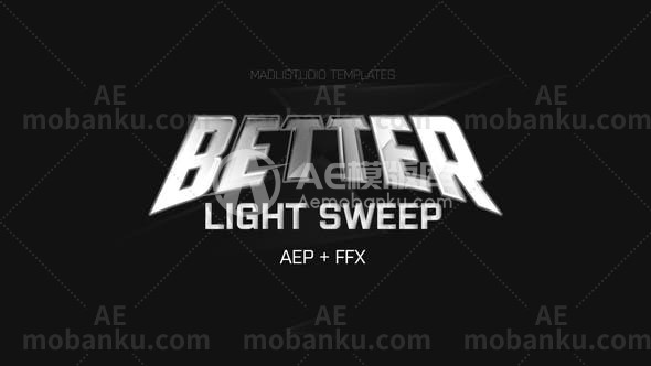 28664创意视频包装AE模板Better Light Sweep