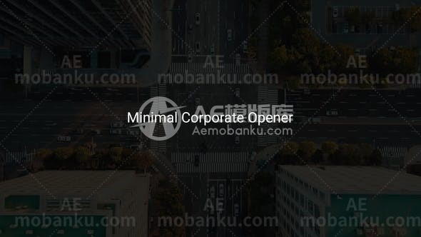 28695迷你企业公司视频包装AE模版Minimal Corporate Opener