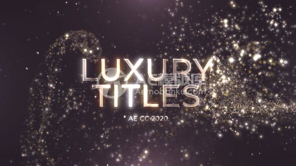 28991金色颗粒标题模板