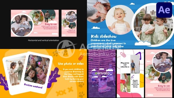29009儿童幻灯片 | Adobe After Effects AE模版
