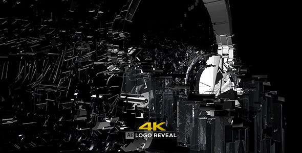 29010虚拟现实眼镜4K徽标 AE模板