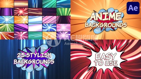 29023动漫背景 | Adobe After Effects模版