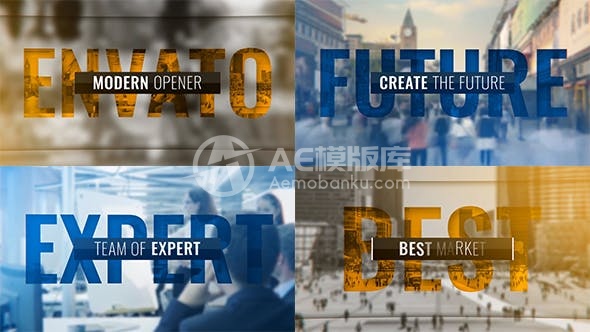 29034企业 – 现代开场篇-AE模版
