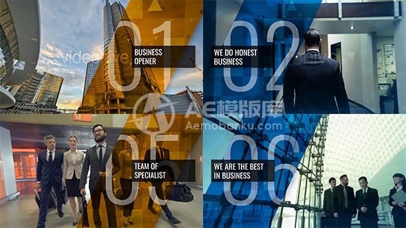 29036商业 – 企业开场动画 AE模版