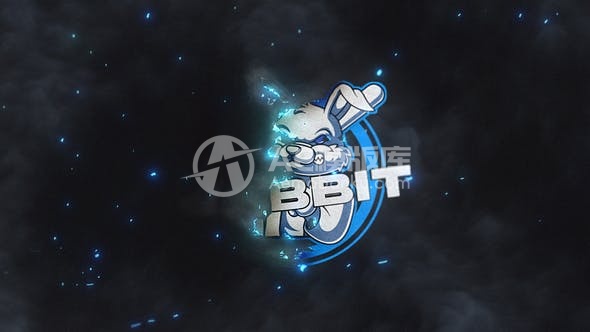 29046燃烧文字标志揭示(AE模板)