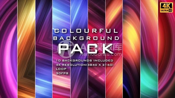 29055丰富多彩的背景套装 AE模版