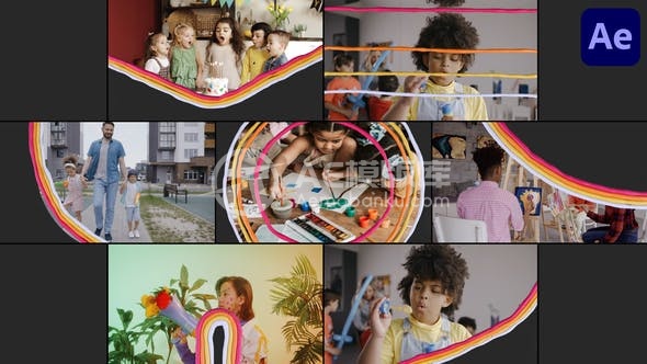 29070塑料泥过渡效果 | After Effects AE模版