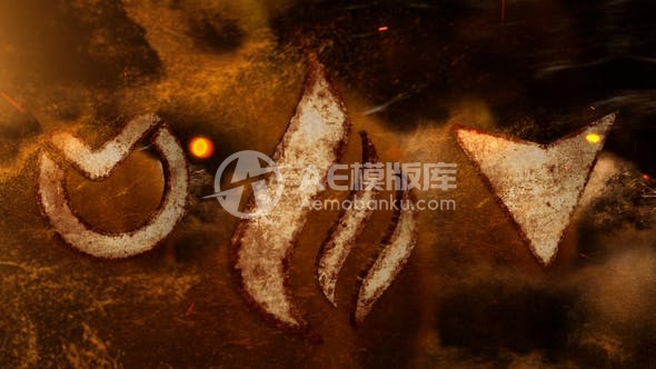 29072沙之Logo AE模版