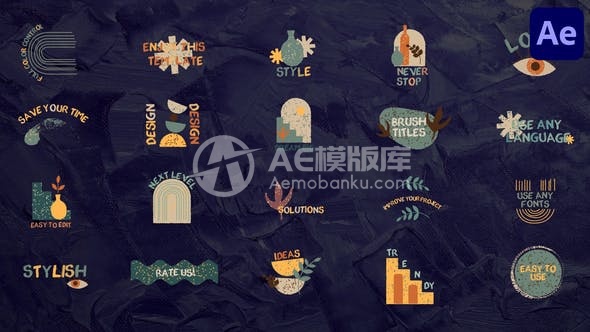 29085画笔标题 | Adobe After Effects模板