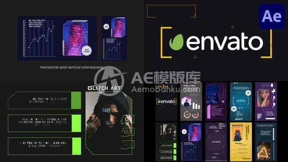 29087故障幻灯片和故事 | Adobe After Effects模版