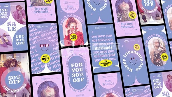 29097友情故事 – 销售促销 AE模版