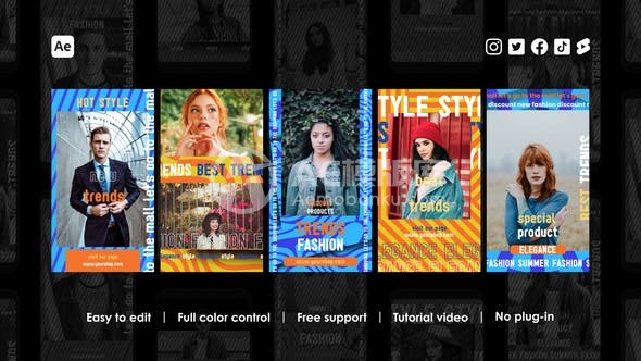 29103时尚Instagram短视频特辑 AE模版
