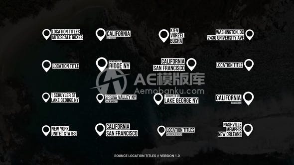 29104反弹位置标题 | After Effects AE模版