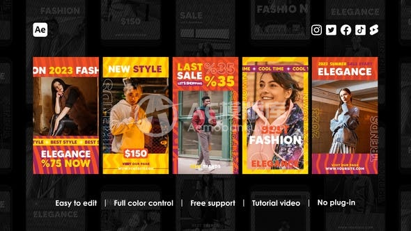 29111Instagram故事系列AE模版