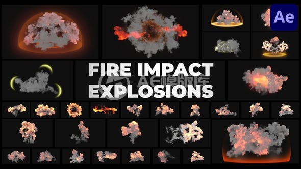 29133AE模版：火焰冲击爆炸效果