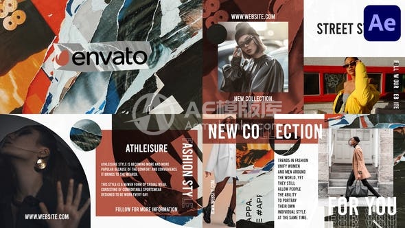 29178破碎杂志幻灯片 – 适用于Adobe After Effects的AE模版