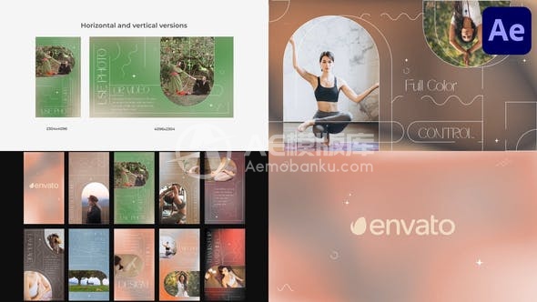 29182After Effects的美学美丽幻灯片 AE模版