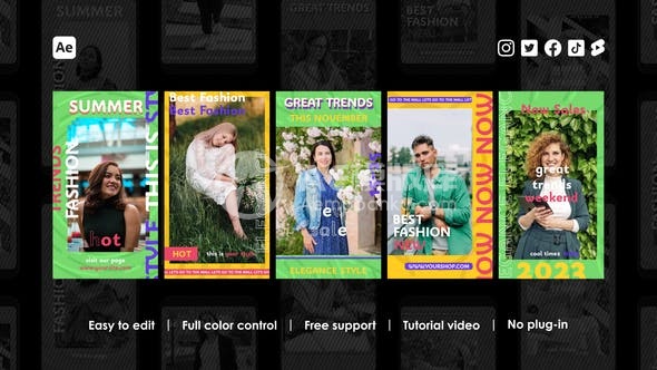29192时尚生活 Instagram 短视频的AE模版